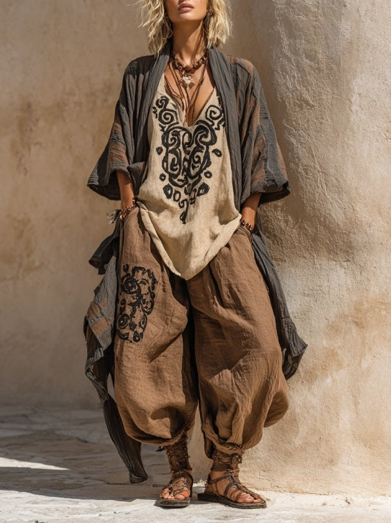 Alessandra | Conjunto Completo de Tres Piezas Boho