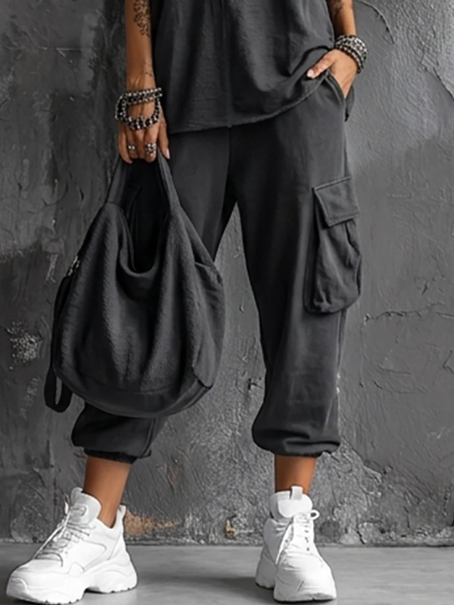 Eleonora | Conjunto Completo con Chaleco Sin Mangas y Pantalones Cargo Jogger