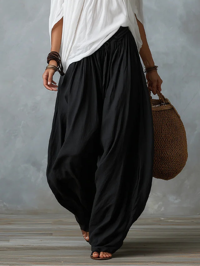 Nicole | Conjunto Completo con Top de Hombros Descubiertos y Pantalones Lantern